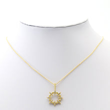 Load image into Gallery viewer, CZ Gold Spike Round Ring Charm, Sku#LK765