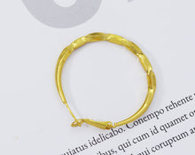 Load image into Gallery viewer, Round Ring Huggie Hoop Earrings, Sku#B195