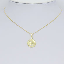 Load image into Gallery viewer, Hammered Cresent Moon Coin Charm Pendant, Sku#LX576