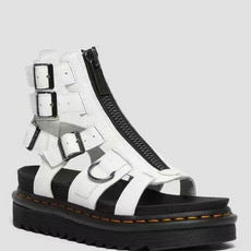 Women's Chunky Platform Elevator Sandals – Open Toe Buckle Sandals with Rubber Sole
