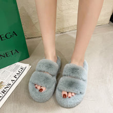 Load image into Gallery viewer, Women's Fuzzy House Slippers | Faux Fur Fluffy Bedroom Slides
