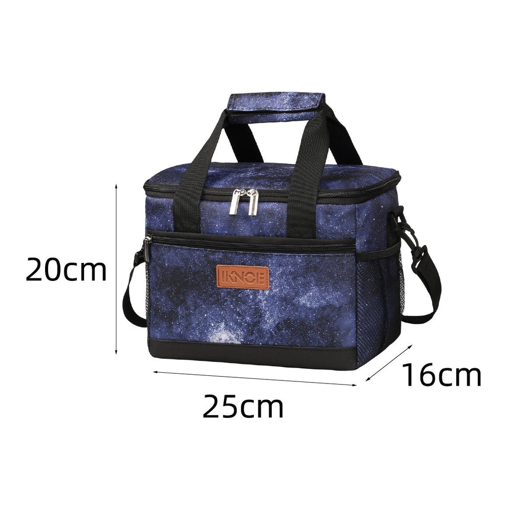 Insulated Tote Bag - Foldable Oxford Fabric Cooler Lunch Bag for Women