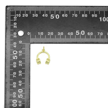 Load image into Gallery viewer, Gold Headphone Shape Charm Pendant, Sku#LD698