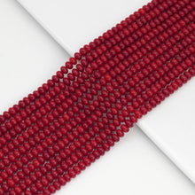Load image into Gallery viewer, 4x6mm Quality Red Coral Smooth Rondelle Beads, Sku#U1972