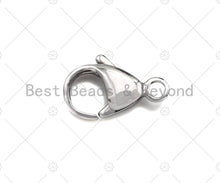 Load image into Gallery viewer, High Quality Stainless Steel Lobster Claw Clasp, Simple Lobster claw clasp, Silver Lobster Claw, 12mm/15mm Wholesale Lobster Claw, sku#C116
