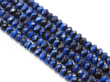 Load image into Gallery viewer, High Quality Royal Blue Rondelle Tiger Eye, Sku#UA260
