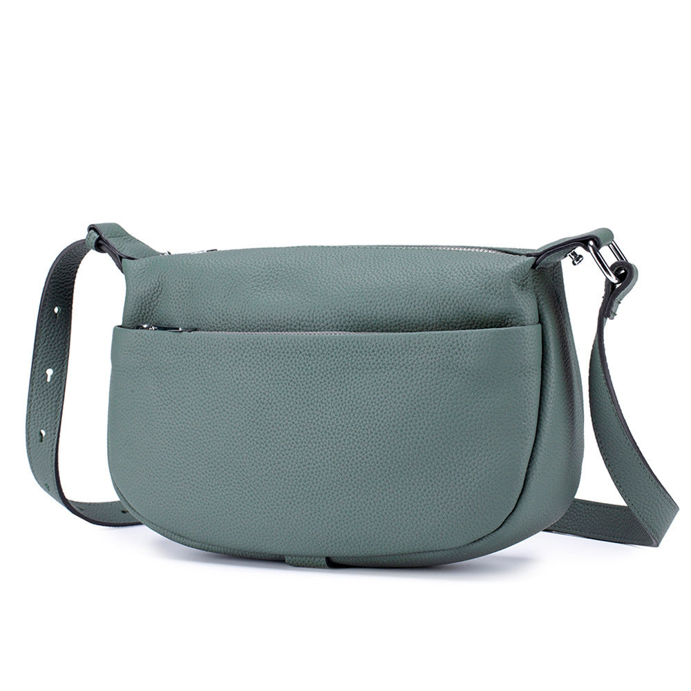 Women's Genuine Cowhide Leather Crossbody Bag – Urban Minimalist Shoulder Bag