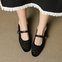 Load image into Gallery viewer, Mary Jane Sheepskin Leather Shoes With Single Strap