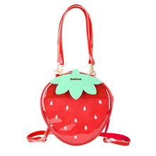 Load image into Gallery viewer, Strawberry Transparent Shoulder Bag | Soft-girl Lolita Tote | Red &amp; Pink