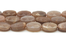 Load image into Gallery viewer, Natural Quality Faceted Oval Peach Moonstone Beads, SKu#HY6