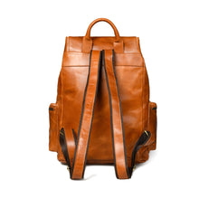 Load image into Gallery viewer, Vortex Leather Backpack: Tan Brown