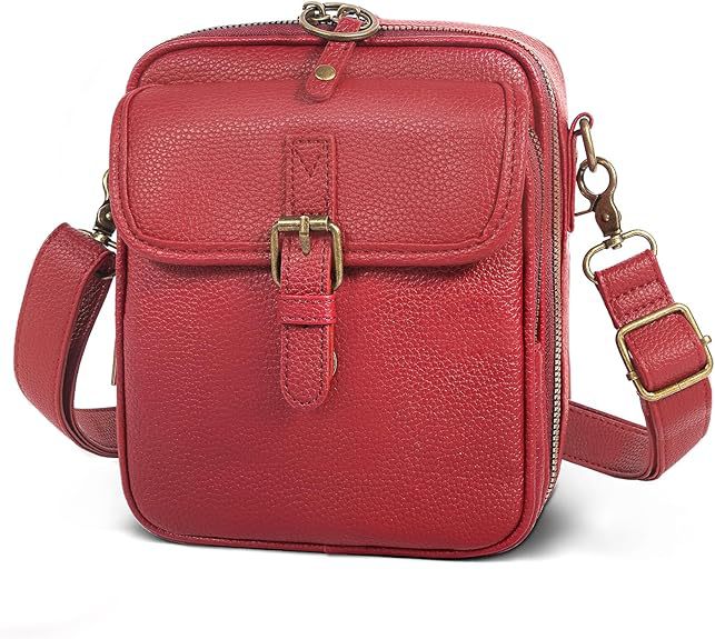Women's Crossbody Phone Bag - Compact Messenger Shoulder Bag with Multiple Compartments
