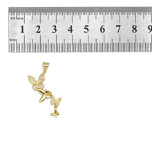 Load image into Gallery viewer, Gold CZ String Butterfly Charm, Sku#JL185