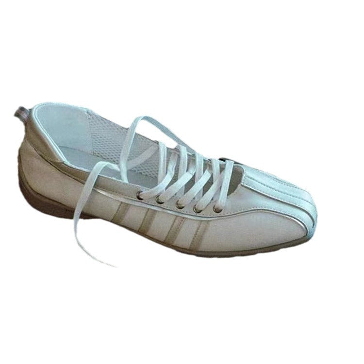 Women's Mary Jane Ballet Flats | Leather Round Toe Flat Shoes