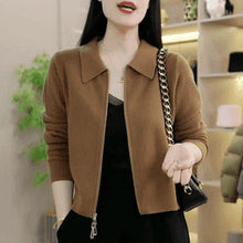 Load image into Gallery viewer, Womens Loose-fitting Short Versatile Zip-up Jacket