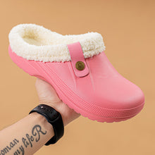 Load image into Gallery viewer, Men's Fleece-Lined Cotton Slippers – Warm Non-Slip Home Shoes with EVA Sole