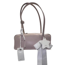 Load image into Gallery viewer, French Baguette Style PU Leather Underarm Tote Bag for Women - Elegant Horizontal Handbag with Lace Detail