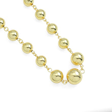 Load image into Gallery viewer, Gold Linked Ball Chain Necklace, Sku#LD560