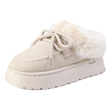 Load image into Gallery viewer, Women's Striped Chunky Heel Loafers - Elegant Retro Wedge Shoes