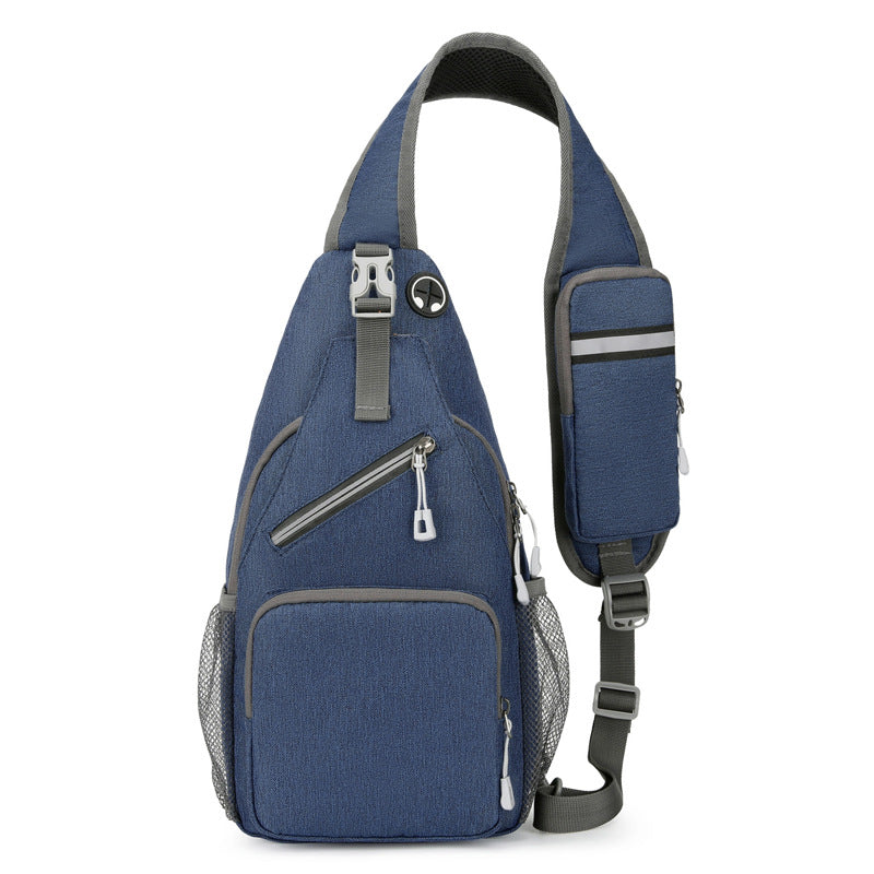 Men's Casual Solid Color Shoulder Bag - Minimalist Crossbody Messenger Bag
