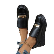 Load image into Gallery viewer, Women's Velcro Slip-On Sneakers | Thick Sole PU Leather Casual Shoes