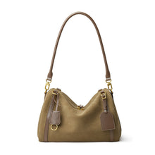 Load image into Gallery viewer, Deerskin Suede Crossbody Shoulder Bag – Genuine Leather Women's Handbag