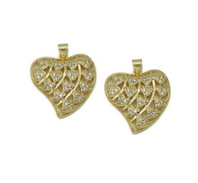 Load image into Gallery viewer, CZ Hollow Out Multiple Hearts Charm, Sku#LD281