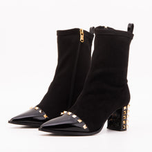 Load image into Gallery viewer, The Amethyst Studded Black Suede Leather Women’s Boot