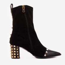 Load image into Gallery viewer, The Amethyst Studded Black Suede Leather Women’s Boot