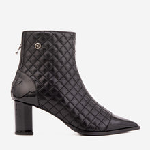 Load image into Gallery viewer, The Celeste Black Tip Quilted Leather Women’s Boot