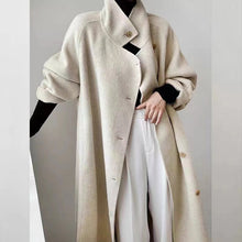 Load image into Gallery viewer, Loose-fitting Double-faced Cashmere Coat, Extra-thick Wool Overcoat