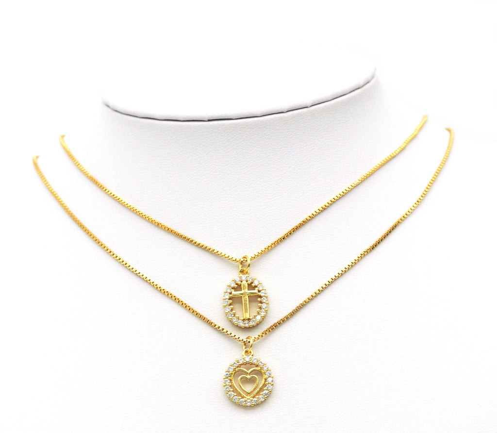 CZ Cross star heart angel smiley face crown starfish Charm, Sku#JL87