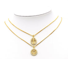 Load image into Gallery viewer, CZ Cross star heart angel smiley face crown starfish Charm, Sku#JL87