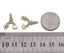 Load image into Gallery viewer, CZ Pave Rainbow Airplane Cloud Charm, Sku#CP41