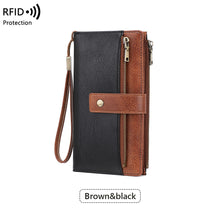 Load image into Gallery viewer, Anti-magnetic Womens Multi-Card Trifold Long Fashion Wallet