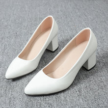 Load image into Gallery viewer, French-Style Pointed Toe Low Heel Slip-On Shoes