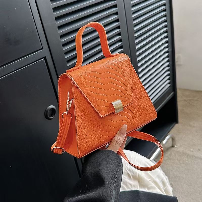 Women's PU Leather Crossbody Shoulder Bag – Casual Square Handbag with Adjustable Strap