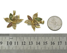 Load image into Gallery viewer, Gold Colorful CZ Lotus Flower Charm, Sku#LK688