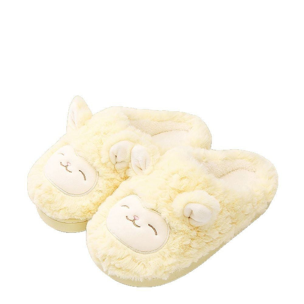 Fuzzy Indoor Slippers for Couples – Non-Slip TPR Sole, Faux Fur Lining, Coral Fleece Upper | Unisex House Shoes
