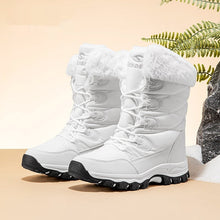 Load image into Gallery viewer, Women's Faux Fur Winter Snow Boots - Warm Mid-Height Soft Sole Casual Boots