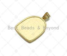 Load image into Gallery viewer, Dainty Gold Silver Life Tree Charms, Dainty Medallion Charms, Gold Silver Pendant, Medallion Necklace Charms, 17x23mm, Sku#L333