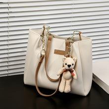 Load image into Gallery viewer, Women's Large Capacity Genuine Leather Tote Bag – Structured Shoulder Bag