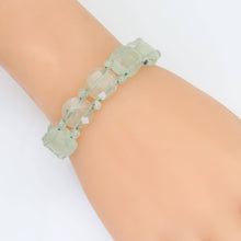 Load image into Gallery viewer, 14mm Faceted Coin Prehnite Stretchy Bracelet, Sku#U1996