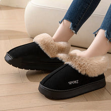 Load image into Gallery viewer, Women's Plush Slippers | Non-Slip Faux Fur Lined Platform Indoor House Shoes