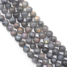 Load image into Gallery viewer, Genuine Purple Labradorite, 6mm/8mm/10mm Round Smooth Beads, Sku#U1622