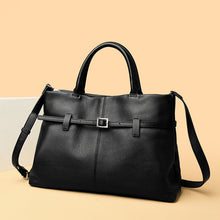 Load image into Gallery viewer, Women's Genuine Leather Tote Handbag – Large Capacity Shoulder Bag with Chain Strap