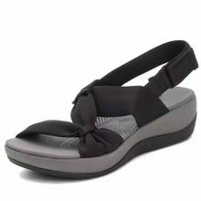 Women's Platform Roman Sandals | Sponge Cake Sole | Fish Mouth Open Toe | Velcro Strap