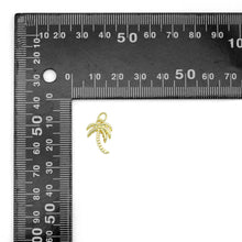 Load image into Gallery viewer, Gold Coconut Tree Shape Charm Pendant, Sku#LD695