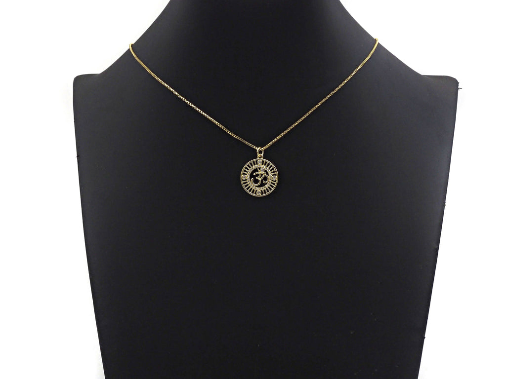 CZ Pave OM Charm, Sku#L352