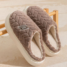 Load image into Gallery viewer, Winter Plush Slippers | Non-Slip Thick Sole Fleece House Shoes for Women &amp; Men